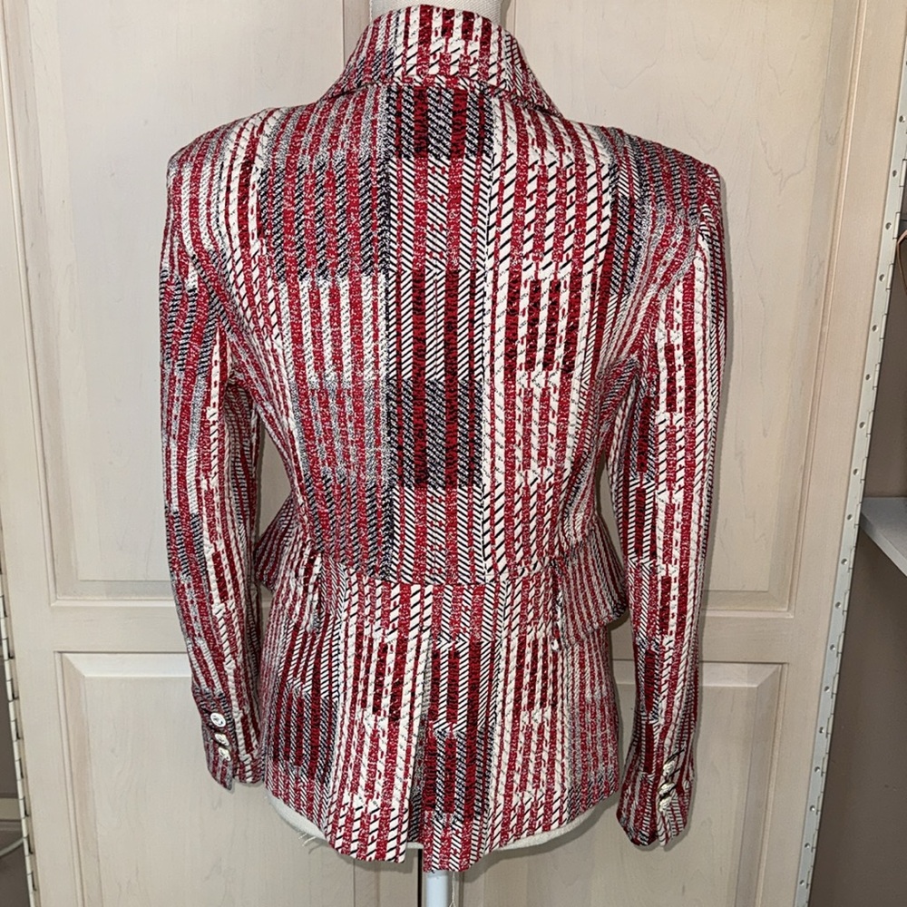 Cabi | Red Patchwork Blazer Jacket Style 6028 - image 4